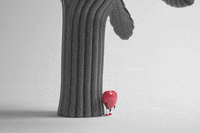 Mrkatandfriends heart thinking valentine why GIF