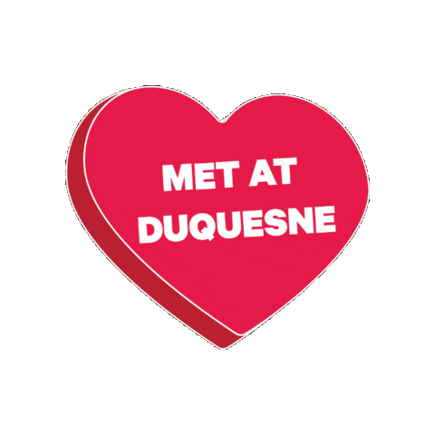Valentines Day Valentine Sticker by Duquesne University