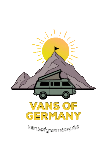 Van Camping Sticker by Freundship