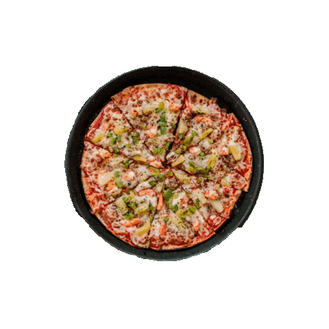 Alo_Pizza giphyupload pizza eat camarao Sticker