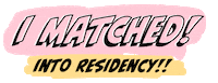 Medical School Match Sticker