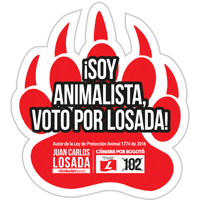 Ecreativos animalistas102 voto102 losada102 animales102 Sticker