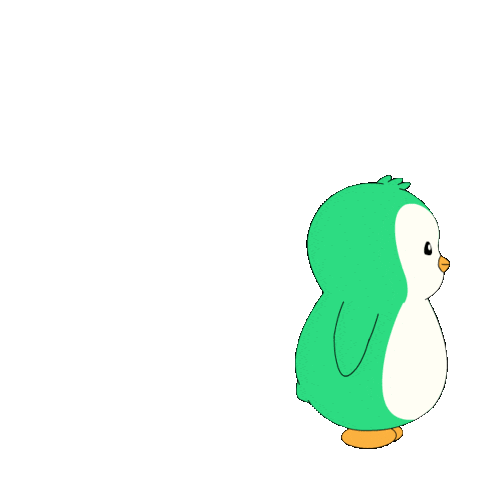 Penguin Flipping Sticker by Abster