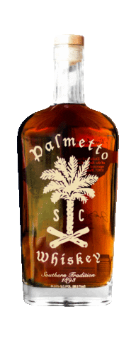 palmettodistillery shot whiskey moonshine palmetto Sticker