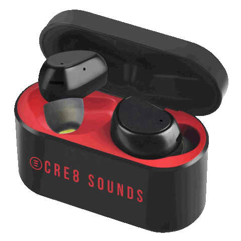 cre8sounds giphyupload music sound earbuds Sticker