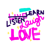 YouMustKnowEverything love laugh sign listen Sticker