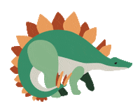 Jurassic Park Dinosaur Sticker by Erstwilder