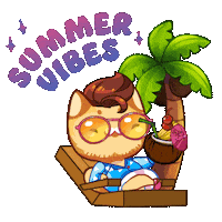 Palm Tree Smile Sticker by Mino Games