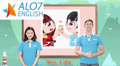 Yes I Do Alo7 English GIF by ALO7 • Love to Learn