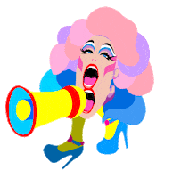 Drag Queen Rainbow Sticker by Ladypat