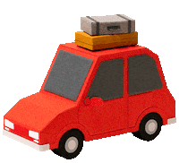 Driving Road Trip Sticker by Tommy Perez