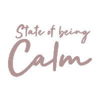 Calm Sticker by Posh The Label