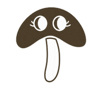 Mushroom Sticker by Fera Pet Organics