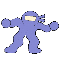 Ninja1 Sticker by Rudo Co.