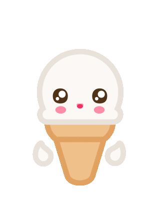 Happy Ice Cream Sticker