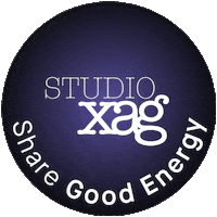 studioxag energy purple spin circle Sticker