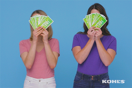 happy make it rain GIF by Kohl's