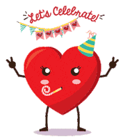 Birthday Celebrate Sticker by Singapore Heart Foundation