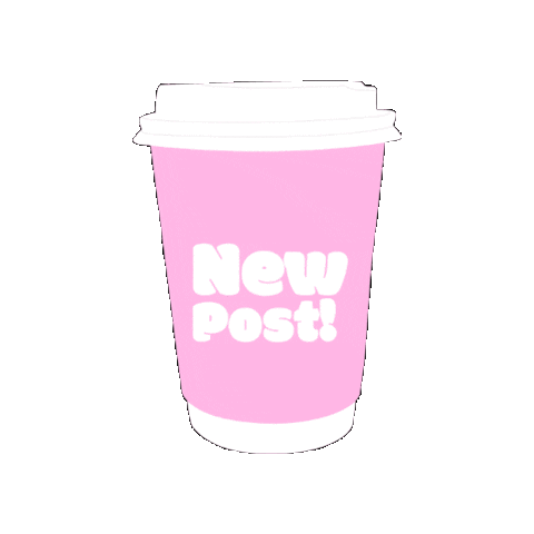 Pink Coffee Sticker