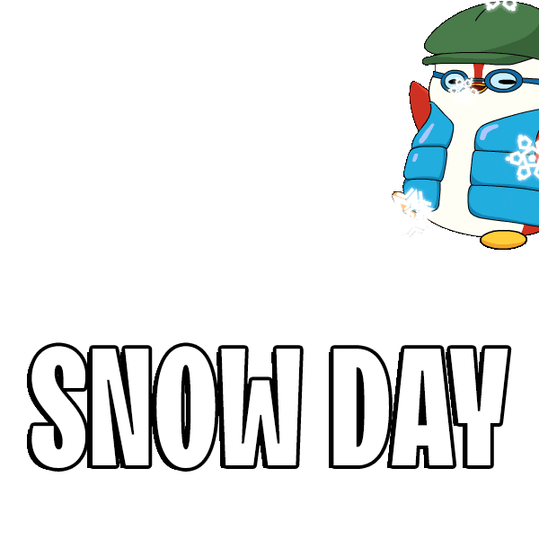 Happy Snow Day Sticker by Pudgy Penguins