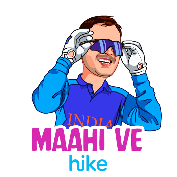 bleed blue team india Sticker by Hike Messenger