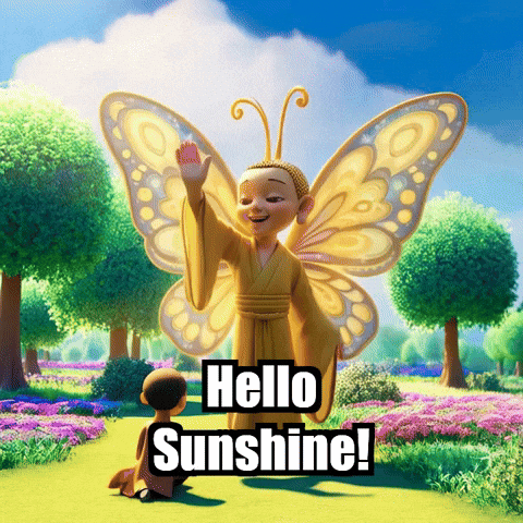 Happy Hello Sunshine GIF by BuddhaFlyJourney