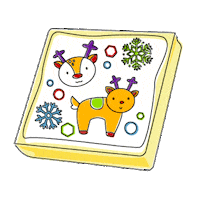 Christmas Cookie Eating Sticker by Sweetness