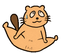 Tanuki 汗 Sticker