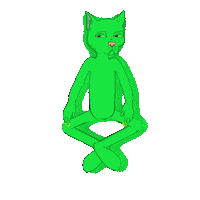 Aliencat Sticker by Gutter Cat Gang