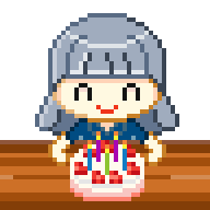 Happy Birthday Pixel Sticker