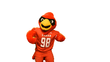 Big Red Mascot Sticker by Lamar University