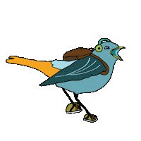 janpierewiet singing birds whoop songs Sticker