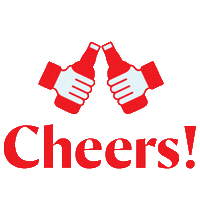 Cheers Salud Sticker by Yimbo
