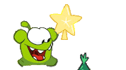 Happy Christmas Sticker by Om Nom