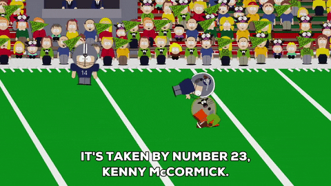 kenny mccormick running GIF by South Park 