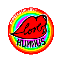Rainbow Kiss Sticker by LOVE Hummus
