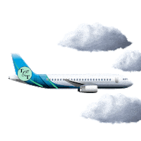 Holiday Flying Sticker by Travel & Treasures