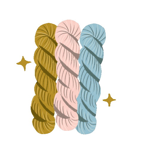 sewrella giphyupload yarn hank Skein Sticker