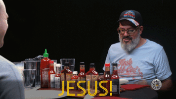 david cross hot ones GIF by First We Feast: Hot Ones
