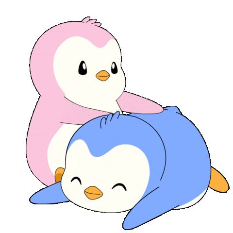 I Love You Hug Sticker by Pudgy Penguins
