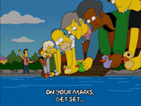 Episode 14 Racing GIF by The Simpsons