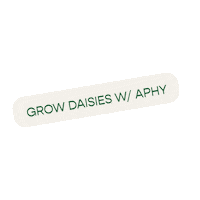 AphyActive plants sustainable daisy daisies Sticker