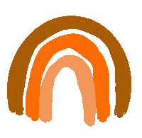 brewtifully rainbow orange brewtifully orange rainbow Sticker