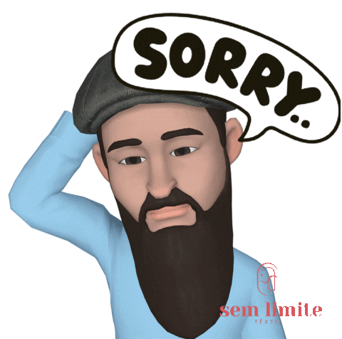 Sorry Leandro Sticker by Sem Limite Têxtil