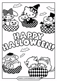 Hello Kitty Halloween GIF by Chromabook