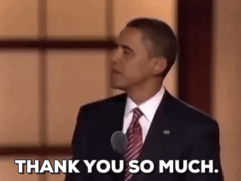 barack obama thank you GIF by Obama