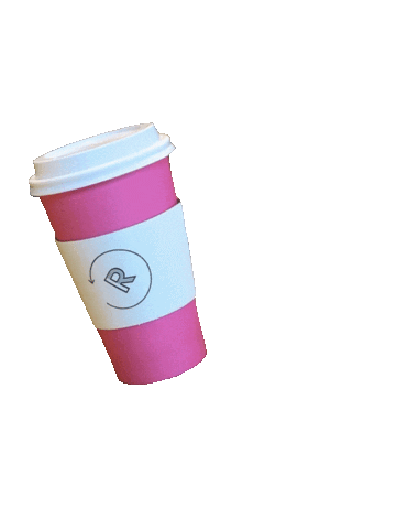 Radnrattled coffee cup reset Sticker