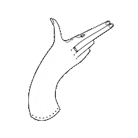 Logo Finger Guns Sticker by Silver Gun Records