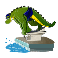 Jack Jacare Sticker by Clube Curitibano