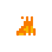 fire pixel Sticker by HAZ